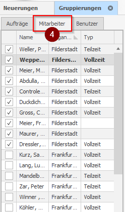 Mitarbeiterübersicht DISPONIC Mitarbeiterübersicht DISPONIC