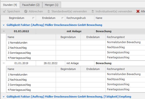 Preiserhöhung - so setzt DISPONIC an Automatische Preiserhöhung in DISPONIC für Pauschalen, Stunden und Mengen