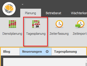 Tagesplanung für Sicherheitsunternehmen Tagesplanung - so finden Sie das Thema in DISPONIC