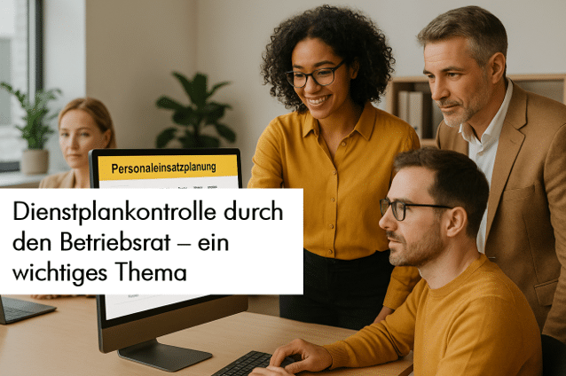 In größeren Sicherheitsdiensten ist es verpflichtend dass der Betriebsrat den Dienstplan prüft und freigibt.