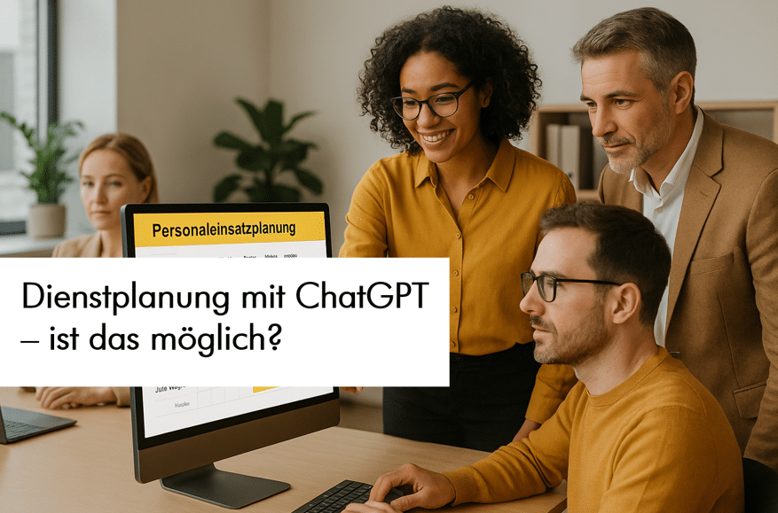 Excel und ChatGPT sind oftmals Einstiegstools in die Dienstplanung. Aber was sind die Grenzen bei der professionellen Dienstplanung?