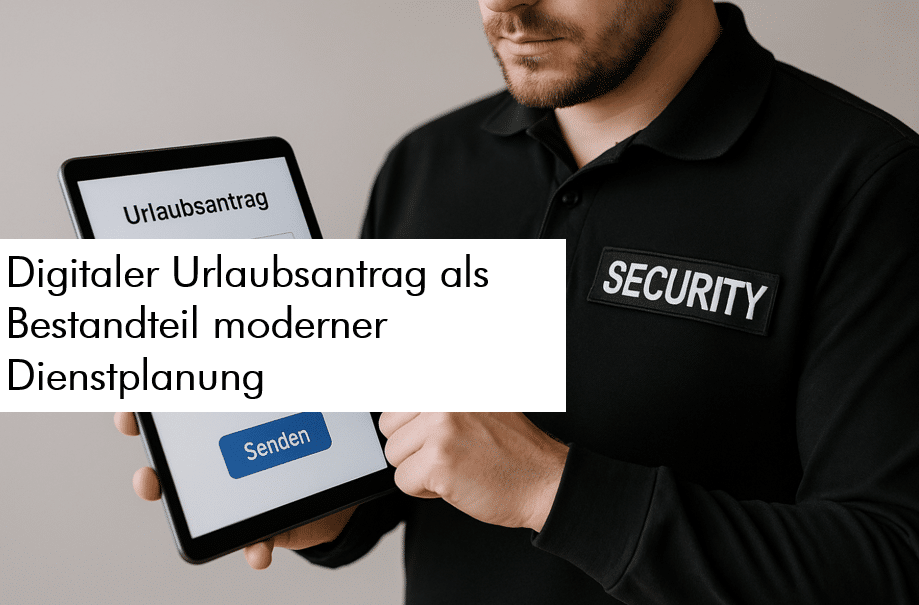 Dienstplaner in Sicherheitsunternehmen profitieren davon wenn ihre Mitarbeiter einen digitalen Urlaubsantrag einreichen können.