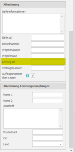 Mehr Effizienz durch Nutzung der Leitweg-ID auf Auftragsebene in DISPONIC
