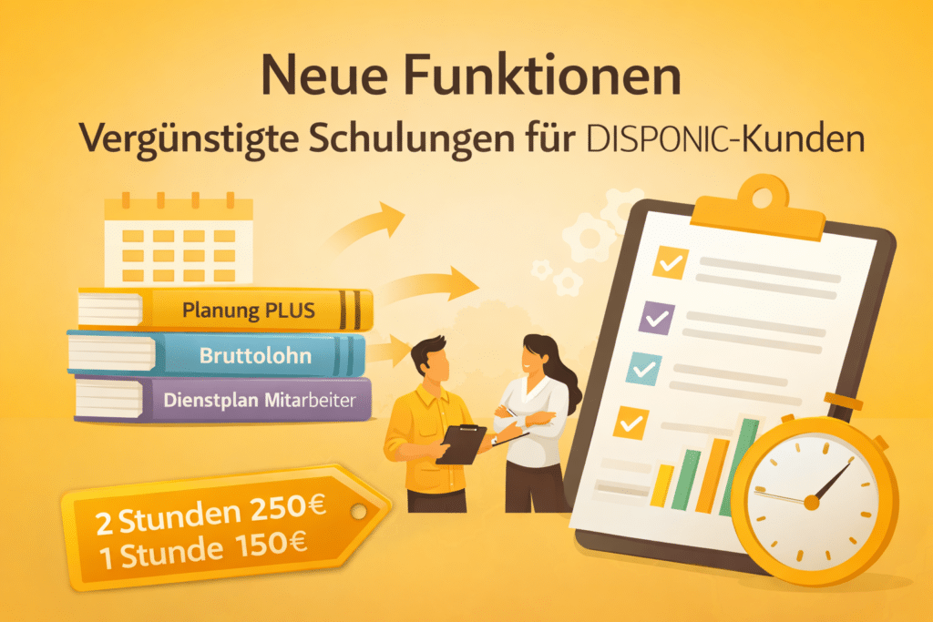 Schulungsangebot für neue Funktionalitäten in DISPONIC Modulen 2026