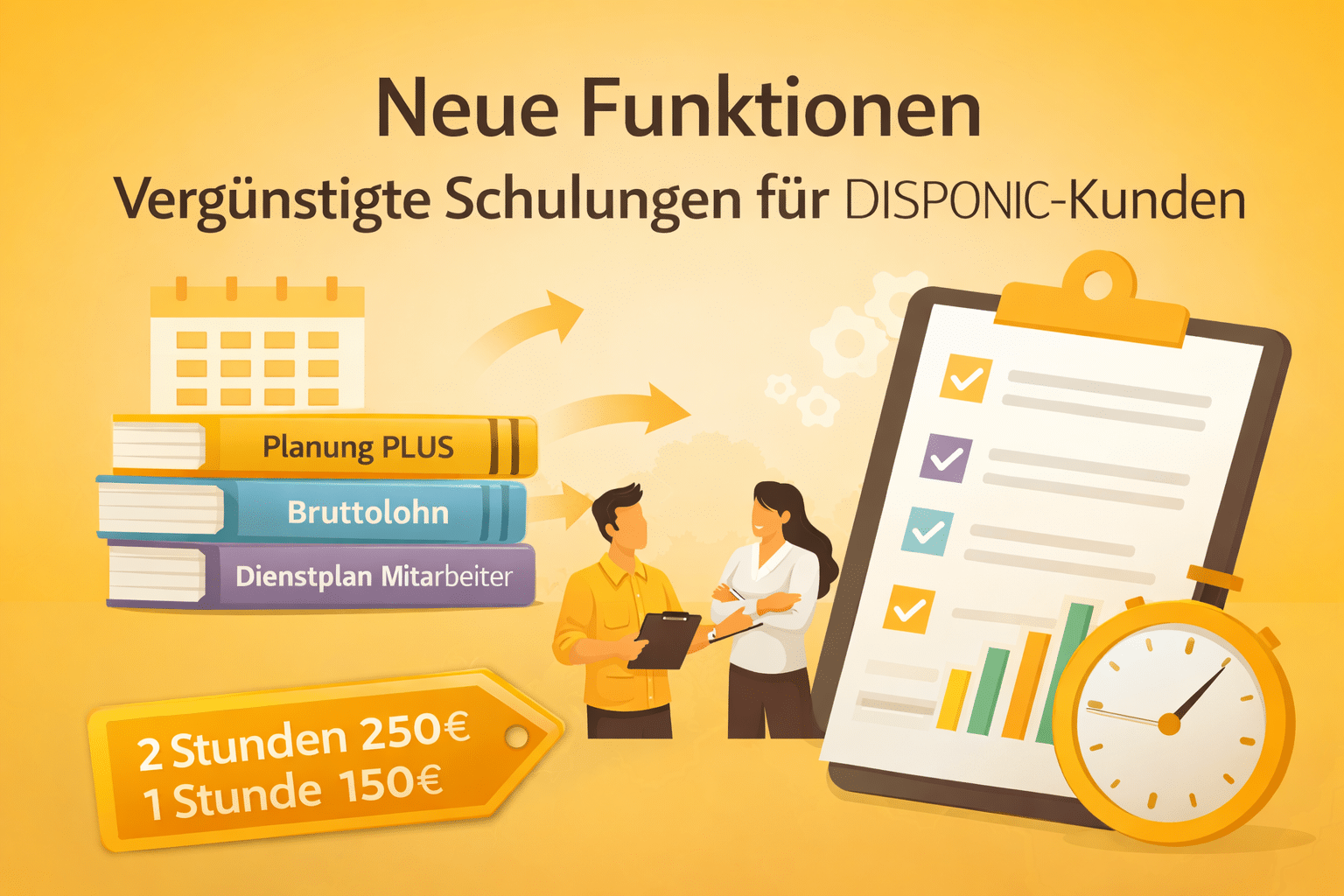 Schulungsangebot für neue Funktionalitäten in DISPONIC Modulen 2026