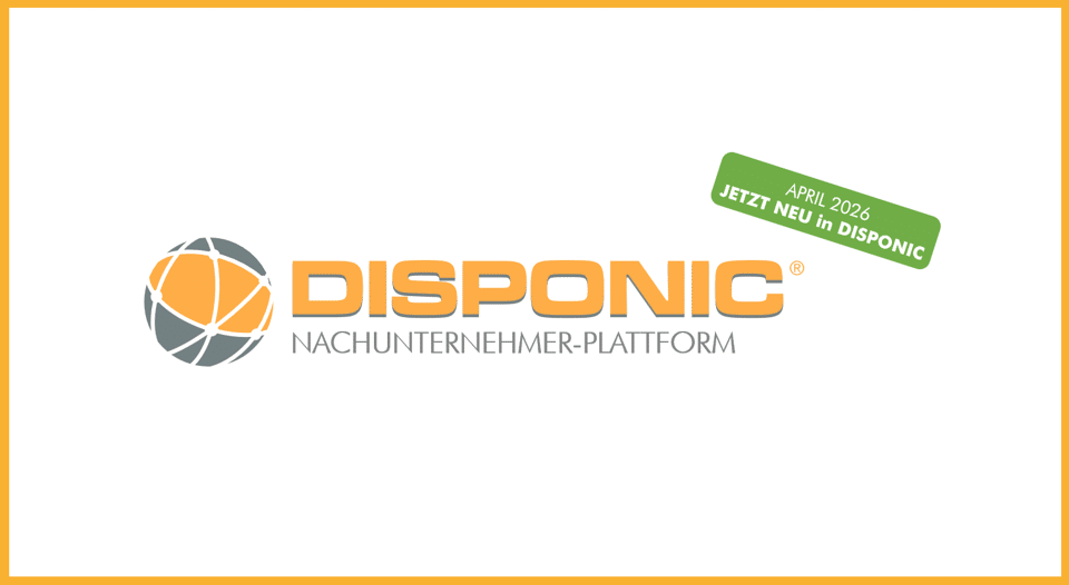 Mit der DISPONIC Nachunternehmerplattform können Sie ab sofort durchstarten